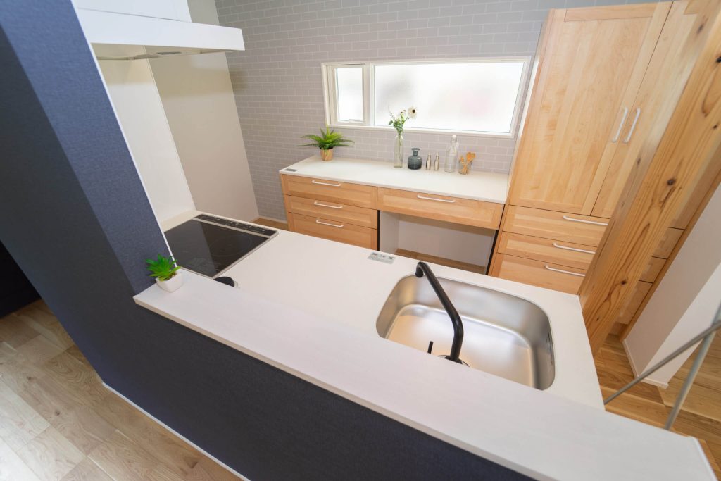 建売住宅のアイランドキッチン
